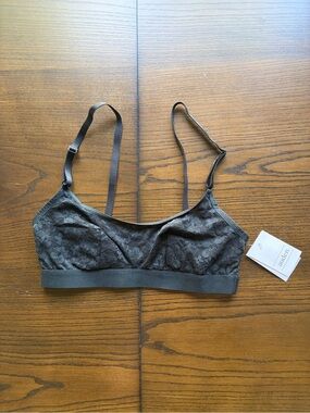 Auden Black Lace Scoop Neck Bralette Size XS